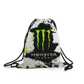 Рюкзак-мешок 3D с принтом MONSTER ENERGY (Z) в Курске, 100% полиэстер | плотность ткани — 200 г/м2, размер — 35 х 45 см; лямки — толстые шнурки, застежка на шнуровке, без карманов и подкладки | Тематика изображения на принте: black monster | bmx | claw | cybersport | energy | monster | monster energy | moto | motocross | race | sport | киберспорт | когти | монстер энерджи | монстр | мото | мотокросс | ралли | скейтбординг | спорт | т | энергия