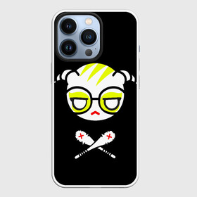 Чехол для iPhone 13 Pro с принтом Стильное Аниме лого в Курске,  |  | ahegao | danganronpa | monokuma | senpai | аниме | монокума | надпись | прикольные картинки | прикольные надписи | сердце | я люблю аниме