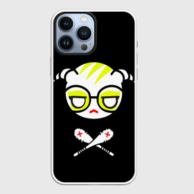 Чехол для iPhone 13 Pro Max с принтом Стильное Аниме лого в Курске,  |  | ahegao | danganronpa | monokuma | senpai | аниме | монокума | надпись | прикольные картинки | прикольные надписи | сердце | я люблю аниме