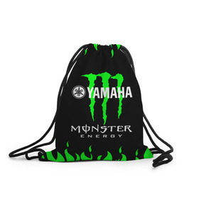 Рюкзак-мешок 3D с принтом MONSTER ENERGY (Z) в Курске, 100% полиэстер | плотность ткани — 200 г/м2, размер — 35 х 45 см; лямки — толстые шнурки, застежка на шнуровке, без карманов и подкладки | Тематика изображения на принте: bike | energy | monster | monster energy | moto | motocycle | sport | sportmotorcycle | yamaha | когти | монстер энерджи | монстр | мото | спорт | энергия | ямаха