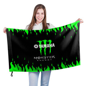 Флаг 3D с принтом MONSTER ENERGY (Z) в Курске, 100% полиэстер | плотность ткани — 95 г/м2, размер — 67 х 109 см. Принт наносится с одной стороны | bike | energy | monster | monster energy | moto | motocycle | sport | sportmotorcycle | yamaha | когти | монстер энерджи | монстр | мото | спорт | энергия | ямаха