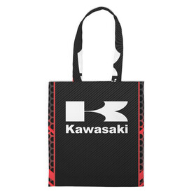 Шоппер 3D с принтом KAWASAKI | КАВАСАКИ (Z) в Курске, 100% полиэстер | Плотность: 200 г/м2; Размер: 34×35 см; Высота лямок: 30 см | bike | kawasaki | moto | motocycle | ninja | sportmotorcycle | zzr | кавасаки | кавасаки ниндзя | мото | мотоспорт | ниндзя