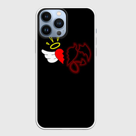Чехол для iPhone 13 Pro Max с принтом Добро и зло, Payton Moormeier в Курске,  |  | Тематика изображения на принте: p y t n | payton moormeier | pytn | tik tok | tiktok | tiktoker | блоггер пэйтон | добро и зло | мурмейер | мурмиер | пейтон | разбитое сердце | розы | тик ток | тикток
