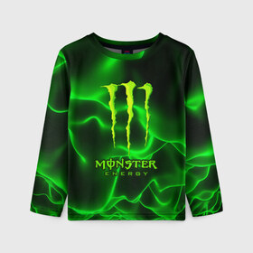 Детский лонгслив 3D с принтом MONSTER ENERGY в Курске, 100% полиэстер | длинные рукава, круглый вырез горловины, полуприлегающий силуэт
 | energy | honda | mercedes | monster energy | porsche | racing | sport | toyota | автомобил | автомобильные | марка | машины | митсубиси | монстр | монстр энерджи | порше | спорт | тесла | тойота | хонда