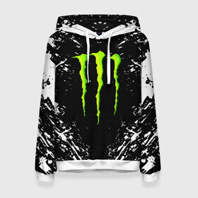 Женская толстовка 3D с принтом MONSTER ENERGY в Курске, 100% полиэстер  | двухслойный капюшон со шнурком для регулировки, мягкие манжеты на рукавах и по низу толстовки, спереди карман-кенгуру с мягким внутренним слоем. | black monster | bmx | claw | cybersport | energy | monster | monster energy | moto | motocross | race | sport | киберспорт | когти | монстер энерджи | монстр | мото | мотокросс | ралли | скейтбординг | спорт | энергия