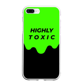 Чехол для iPhone 7Plus/8 Plus матовый с принтом HIGHLY toxic 0 2 в Курске, Силикон | Область печати: задняя сторона чехла, без боковых панелей | Тематика изображения на принте: green | neon | street style | style | toxic