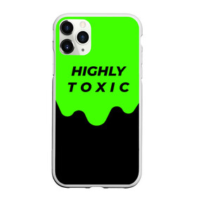 Чехол для iPhone 11 Pro Max матовый с принтом HIGHLY toxic 0 2 в Курске, Силикон |  | green | neon | street style | style | toxic