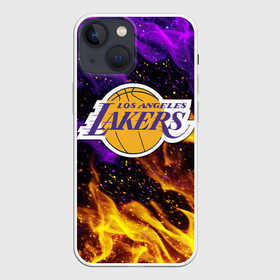 Чехол для iPhone 13 mini с принтом LA LAKERS в Курске,  |  | america | basketball | kobe bryant | la | la lakers | lakers | los angeles lakers | nba | usa | баскетбол | кобе брайант | лос анджелес лейкерс | нба | сша