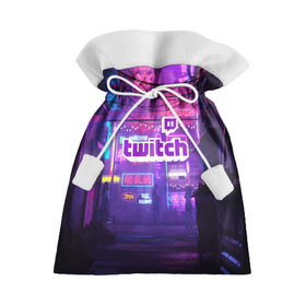 Подарочный 3D мешок с принтом TWITCH в Курске, 100% полиэстер | Размер: 29*39 см | game | gamer | logo | trend | twitch | twitties | игры | логотип | мода | надписи | стрим | твитч | тренд