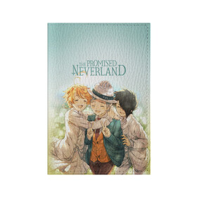 Обложка для паспорта матовая кожа с принтом The Promised Neverland в Курске, натуральная матовая кожа | размер 19,3 х 13,7 см; прозрачные пластиковые крепления | Тематика изображения на принте: anime | emma | mango | the promised neverland | yakusoku no neverland | аниме | манга | обещанная страна грёз | обещанный неверленд