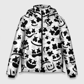 Мужская зимняя куртка 3D с принтом MARSHMELLO FACE в Курске, верх — 100% полиэстер; подкладка — 100% полиэстер; утеплитель — 100% полиэстер | длина ниже бедра, свободный силуэт Оверсайз. Есть воротник-стойка, отстегивающийся капюшон и ветрозащитная планка. 

Боковые карманы с листочкой на кнопках и внутренний карман на молнии. | Тематика изображения на принте: deadmau5 | fortnite | fortnite 2 | fortnite x маршмелло | ikonik | marshmello | ninja | ninja streamer | raven | travis scott | ворон | иконик | ниндзя | пили | рейвен | трэвис скотт | фортнайт