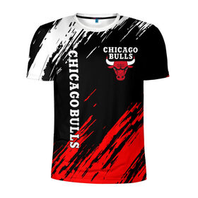 Мужская футболка 3D спортивная с принтом CHICAGO BULLS в Курске, 100% полиэстер с улучшенными характеристиками | приталенный силуэт, круглая горловина, широкие плечи, сужается к линии бедра | Тематика изображения на принте: bulls | chicago | chicago bulls | nba | red bulls | usa | америка | быки | нба | сша | чикаго буллс