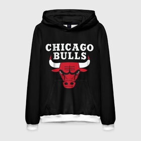 Мужская толстовка 3D с принтом CHICAGO BULLS в Курске, 100% полиэстер | двухслойный капюшон со шнурком для регулировки, мягкие манжеты на рукавах и по низу толстовки, спереди карман-кенгуру с мягким внутренним слоем. | Тематика изображения на принте: bulls | chicago | chicago bulls | nba | red bulls | usa | америка | быки | нба | сша | чикаго буллс