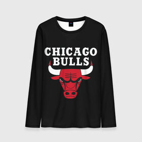 Мужской лонгслив 3D с принтом CHICAGO BULLS в Курске, 100% полиэстер | длинные рукава, круглый вырез горловины, полуприлегающий силуэт | bulls | chicago | chicago bulls | nba | red bulls | usa | америка | быки | нба | сша | чикаго буллс
