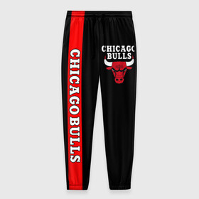 Мужские брюки 3D с принтом CHICAGO BULLS в Курске, 100% полиэстер | манжеты по низу, эластичный пояс регулируется шнурком, по бокам два кармана без застежек, внутренняя часть кармана из мелкой сетки | bulls | chicago | chicago bulls | nba | red bulls | usa | америка | быки | нба | сша | чикаго буллс