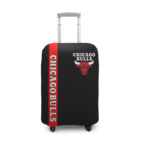 Чехол для чемодана 3D с принтом CHICAGO BULLS в Курске, 86% полиэфир, 14% спандекс | двустороннее нанесение принта, прорези для ручек и колес | bulls | chicago | chicago bulls | nba | red bulls | usa | америка | быки | нба | сша | чикаго буллс