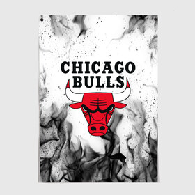 Постер с принтом CHICAGO BULLS в Курске, 100% бумага
 | бумага, плотность 150 мг. Матовая, но за счет высокого коэффициента гладкости имеет небольшой блеск и дает на свету блики, но в отличии от глянцевой бумаги не покрыта лаком | bulls | chicago | chicago bulls | nba | red bulls | usa | америка | быки | нба | сша | чикаго буллс