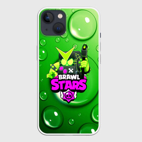 Чехол для iPhone 13 с принтом BRAWL STARS:VIRUS в Курске,  |  | 8 | 8 bit | bibi | brawl stars | brock | bull | crow | dinomike | el primo | leon | mobile game | mr.p | nita | poko | ricochet | stars | tara | бравл старс | ворон | леон | мобильные игры