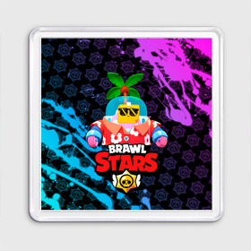 Магнит 55*55 с принтом BRAWL STARS (NEW SPROUT) [9] в Курске, Пластик | Размер: 65*65 мм; Размер печати: 55*55 мм | 8 bit | android | brawl | brawl stars | clash | clash royale | game | leon | royale | sprout | stars | андроид | игра | кольт | леон | мобильные игры | спраут