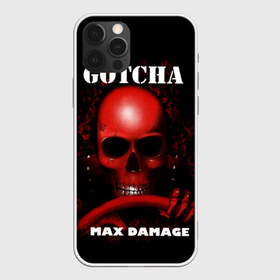 Чехол для iPhone 12 Pro Max с принтом Gotcha в Курске, Силикон |  | Тематика изображения на принте: 666 | 999 | car | game | gotcha | max damage | old school | череп