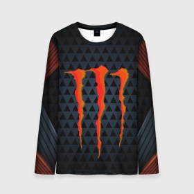 Мужской лонгслив 3D с принтом MONSTER ENERGY (Z) в Курске, 100% полиэстер | длинные рукава, круглый вырез горловины, полуприлегающий силуэт | black monster | bmx | claw | cybersport | energy | monster | monster energy | moto | motocross | race | sport | киберспорт | когти | монстер энерджи | монстр | мото | мотокросс | ралли | скейтбординг | спорт | то | энергия