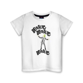 Детская футболка хлопок с принтом 2366317 в Курске, 100% хлопок | круглый вырез горловины, полуприлегающий силуэт, длина до линии бедер | beetlejuice | vdpartat | битлджус | ужасы