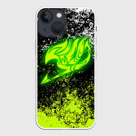 Чехол для iPhone 13 mini с принтом FAIRY TAIL logo green в Курске,  |  | fairy tail | happy | natsu | грей фуллбастер | добенгаль | иксид | кавазу | лектор | локи | люси | нацу | нацу драгнил | ничия | пантер лили | тока | фейри тейл | фрош | хвост феи | хэппи | чарли | эрза