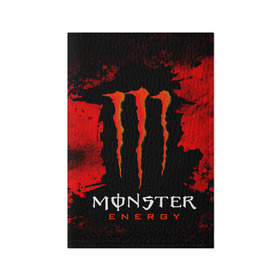 Обложка для паспорта матовая кожа с принтом MONSTER ENERGY (Z) в Курске, натуральная матовая кожа | размер 19,3 х 13,7 см; прозрачные пластиковые крепления | black monster | bmx | claw | cybersport | energy | monster | monster energy | moto | motocross | race | sport | киберспорт | когти | монстер энерджи | монстр | мото | мотокросс | ралли | скейтбординг | спорт | энергия