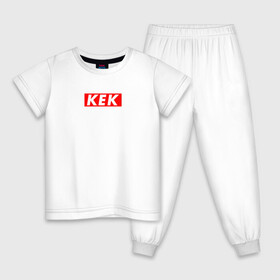 Детская пижама хлопок с принтом KEK STYLE в Курске, 100% хлопок |  брюки и футболка прямого кроя, без карманов, на брюках мягкая резинка на поясе и по низу штанин
 | casual | kek | lol | omg | кек | лол | модные | надписи | омг | фразы