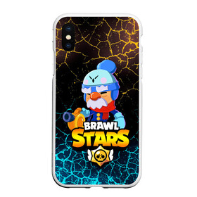 Чехол для iPhone XS Max матовый с принтом BRAWL STARS GALE в Курске, Силикон | Область печати: задняя сторона чехла, без боковых панелей | 8 bit | brawl stars | crow | gale | leon | leon shark | max | mecha | mecha crow | mr.p | sally leon | shark | tara | virus 8 bit | werewolf leon | акула | берли | бравл старс | ворон | макс | оборотень