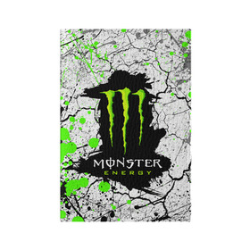 Обложка для паспорта матовая кожа с принтом MONSTER ENERGY (Z) в Курске, натуральная матовая кожа | размер 19,3 х 13,7 см; прозрачные пластиковые крепления | black monster | bmx | claw | cybersport | energy | monster | monster energy | moto | motocross | race | sport | киберспорт | когти | монстер энерджи | монстр | мото | мотокросс | ралли | скейтбординг | спорт | то | энергия