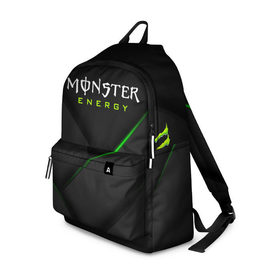 Рюкзак 3D с принтом MONSTER ENERGY (Z) в Курске, 100% полиэстер | лямки с регулируемой длиной, сверху петелька, чтобы рюкзак можно было повесить на вешалку. Основное отделение закрывается на молнию, как и внешний карман. Внутри два дополнительных кармана, один из которых закрывается на молнию. По бокам два дополнительных кармашка | black monster | bmx | claw | cybersport | energy | monster | monster energy | moto | motocross | race | sport | киберспорт | когти | монстер энерджи | монстр | мото | мотокросс | ралли | скейтбординг | спорт | энергия