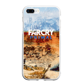 Чехол для iPhone 7Plus/8 Plus матовый с принтом FARCRYPRIMAL в Курске, Силикон | Область печати: задняя сторона чехла, без боковых панелей | far cry | farcry | game | ubisof | выживание | джунгли | игры | остров | фар край