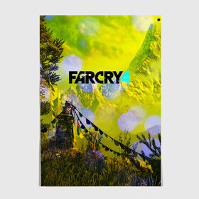 Постер с принтом FARCRY4 в Курске, 100% бумага
 | бумага, плотность 150 мг. Матовая, но за счет высокого коэффициента гладкости имеет небольшой блеск и дает на свету блики, но в отличии от глянцевой бумаги не покрыта лаком | far cry | farcry | game | ubisof | выживание | джунгли | игры | остров | фар край