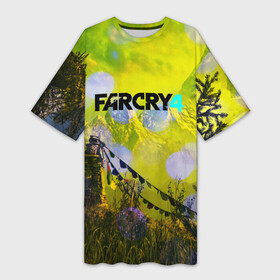 Платье-футболка 3D с принтом FARCRY4 в Курске,  |  | far cry | farcry | game | ubisof | выживание | джунгли | игры | остров | фар край