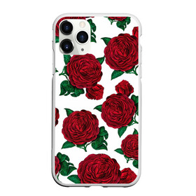 Чехол для iPhone 11 Pro Max матовый с принтом Винтажные розы в Курске, Силикон |  | flowers | pattern | алые | бутоны | винный | винтаж | винтажные | готика | готический | девушкам | женщинам | красныерозы | лепестки | лето | листья | любовь | нежность | паттерн | подарок | праздник | природа