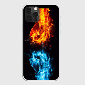 Чехол для iPhone 12 Pro Max с принтом Огонь и Вода (противостояние) в Курске, Силикон |  | dark | битва | битваогней | бокс | борьба | брызги | вода | волна | дракон | иньянь | искры | крутой | лед | мужчинам | неоновый | огненный | огонь | пламенный | пламя | притяжение | против