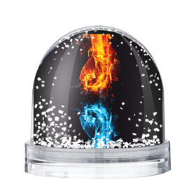 Снежный шар с принтом Огонь и Вода (противостояние) в Курске, Пластик | Изображение внутри шара печатается на глянцевой фотобумаге с двух сторон | dark | битва | битваогней | бокс | борьба | брызги | вода | волна | дракон | иньянь | искры | крутой | лед | мужчинам | неоновый | огненный | огонь | пламенный | пламя | притяжение | против