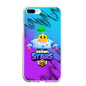 Чехол для iPhone 7Plus/8 Plus матовый с принтом Brawl Stars SPROUT в Курске, Силикон | Область печати: задняя сторона чехла, без боковых панелей | 8 bit | 8 бит | bibi | brawl | brawl stars | crow | leon | spike | sprout | stars | бравл | бравл старс | браво старс | игра | компьютерная | кров | леон | онлайн | старс