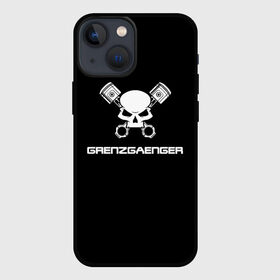 Чехол для iPhone 13 mini с принтом Grenzgaenger в Курске,  |  | grenzgaenger | авто | байк | байкер | гонки | гонщик | двигатель | механик | мото | поршень | череп