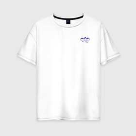 Женская футболка хлопок Oversize с принтом Crew Dragon (+спина) (Z) в Курске, 100% хлопок | свободный крой, круглый ворот, спущенный рукав, длина до линии бедер
 | 