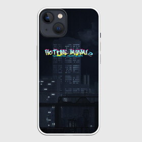 Чехол для iPhone 13 с принтом HOTLINE MIAMI в Курске,  |  | abstraction games | dennaton games | devolver digital | game | hotline miami | hotline miami 2: wrong number | retrowave | synthwave | мотель | мотель майами