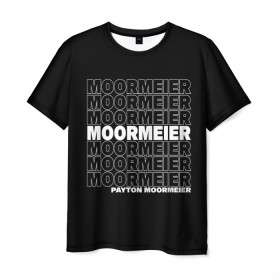 Мужская футболка 3D с принтом PAYTON MOORMEIER - ТИКТОК в Курске, 100% полиэфир | прямой крой, круглый вырез горловины, длина до линии бедер | 