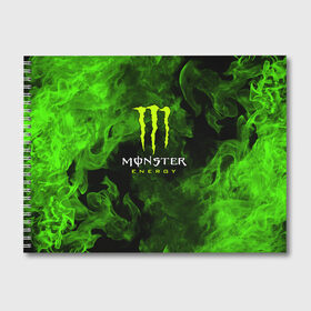 Альбом для рисования с принтом MONSTER ENERGY в Курске, 100% бумага
 | матовая бумага, плотность 200 мг. | black monster | bmx | claw | cybersport | energy | monster | monster energy | moto | motocross | race | sport | киберспорт | когти | монстер энерджи | монстр | мото | мотокросс | ралли | скейтбординг | спорт | энергия