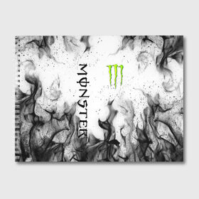 Альбом для рисования с принтом MONSTER ENERGY в Курске, 100% бумага
 | матовая бумага, плотность 200 мг. | black monster | bmx | claw | cybersport | energy | monster | monster energy | moto | motocross | race | sport | киберспорт | когти | монстер энерджи | монстр | мото | мотокросс | ралли | скейтбординг | спорт | энергия