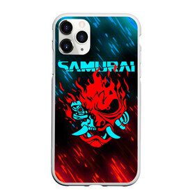 Чехол для iPhone 11 Pro матовый с принтом CYBERPUNK 2077 SAMURAI в Курске, Силикон |  | cd project red | cyberpunk 2077 | demon | keanu reeves | samurai | smile | демон | киану ривз | киберпанк 2077 | самураи | смайл