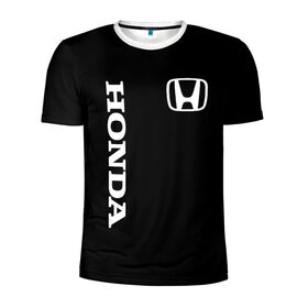 Мужская футболка 3D спортивная с принтом HONDA в Курске, 100% полиэстер с улучшенными характеристиками | приталенный силуэт, круглая горловина, широкие плечи, сужается к линии бедра | acura | auto | cr z | honda | honda power | japan | japanese | nsx | sport | авто | автомобиль | автомобильные | акура | бренд | марка | машины | спорт | хонда | япония