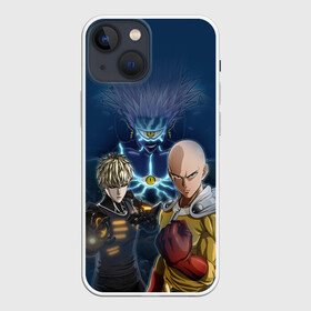 Чехол для iPhone 13 mini с принтом Сайтама и соперники в Курске,  |  | one punch man | saitama | ванпанчмен | герои | люди | персонажи | сайтама