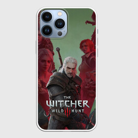 Чехол для iPhone 13 Pro Max с принтом The Witcher 5 летие в Курске,  |  | blood and wine | cd project red | games | geralt | hearts of stone | the witcher | wild hunt | ведьмак | геральт | дикая охота | игры | йеннифер | каменные сердца | кровь и вино | трисс | цири