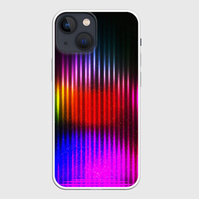 Чехол для iPhone 13 mini с принтом WAVES COLOR в Курске,  |  | Тематика изображения на принте: abstraction | geometry | optic | optical | pattern | visual | абстракция | геометрия | линии | оптические | оптический узор | полосы | психоделика | разводы | текстуры | узор | узоры | фрактал